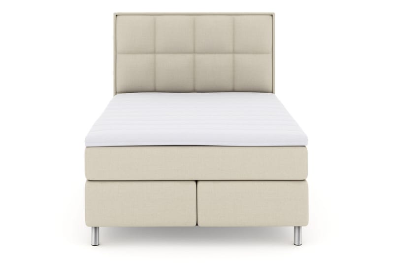Select No 3 Komplet Sengepakke 160x200 Fast - Beige/Metal - Møbler - Senge - Kontinentalsenge