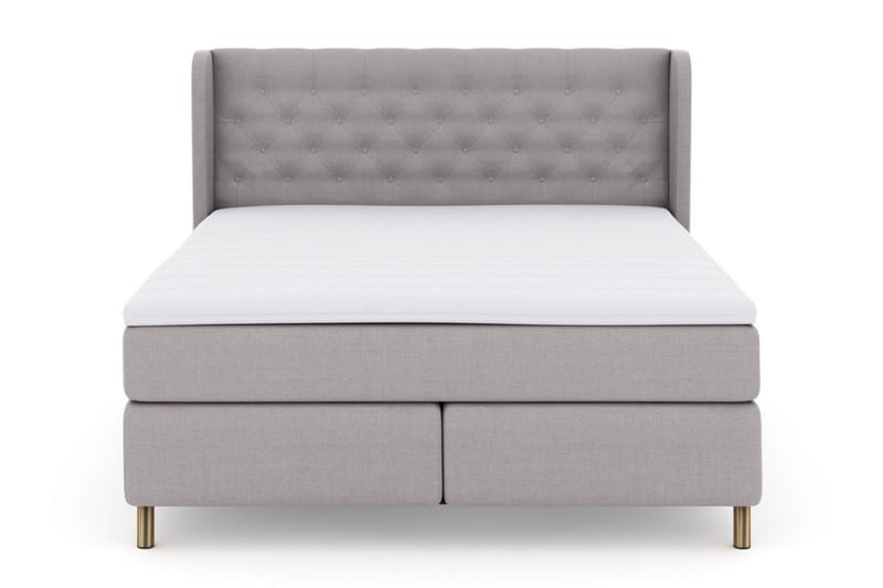 Select No 3 Komplet Sengepakke 160x200 Fast - Lysegrå/Kobber - Møbler - Senge - Kontinentalsenge