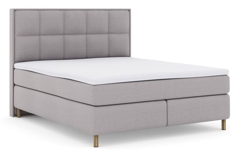 Select No 3 Komplet Sengepakke 160x200 Fast - Lysegrå/Kobber - Møbler - Senge - Kontinentalsenge