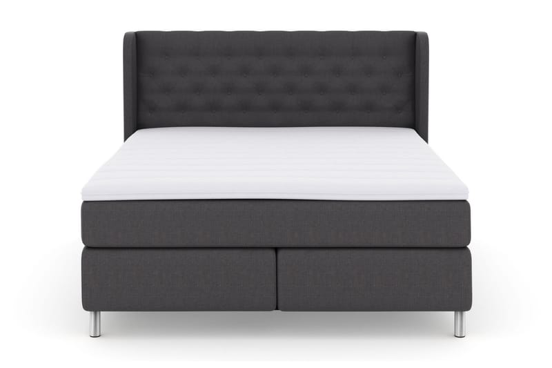 Select No 3 Komplet Sengepakke 160x200 Fast - Mørkegrå/Metal - Møbler - Senge - Komplet sengepakke
