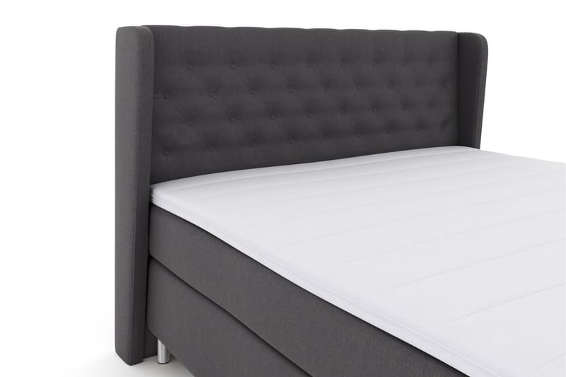 Select No 3 Komplet Sengepakke 160x200 Fast - Mørkegrå/Metal - Komplet sengepakke - Kontinentalsenge - Dobbeltsenge