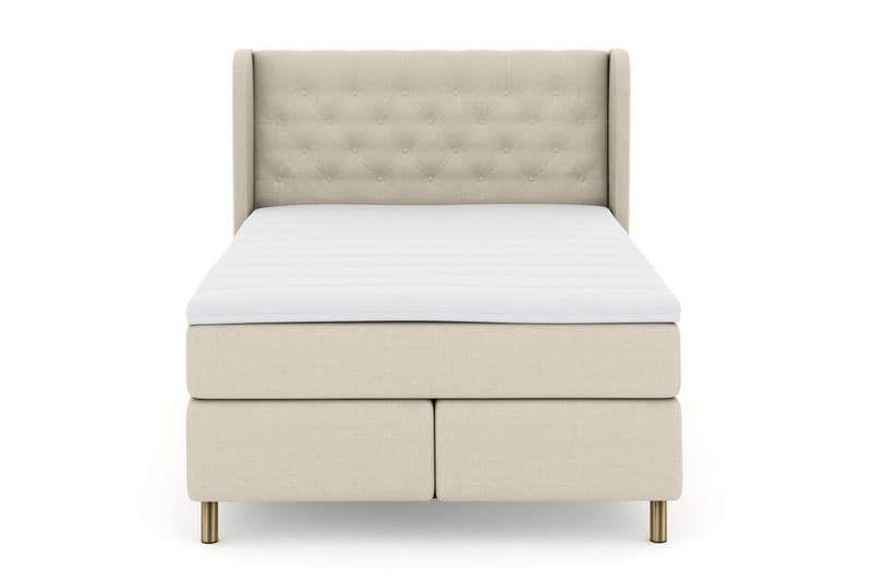 Select No 3 Komplet Sengepakke 160x200 Fast/Medium - Beige/Kobber - Møbler - Senge - Komplet sengepakke