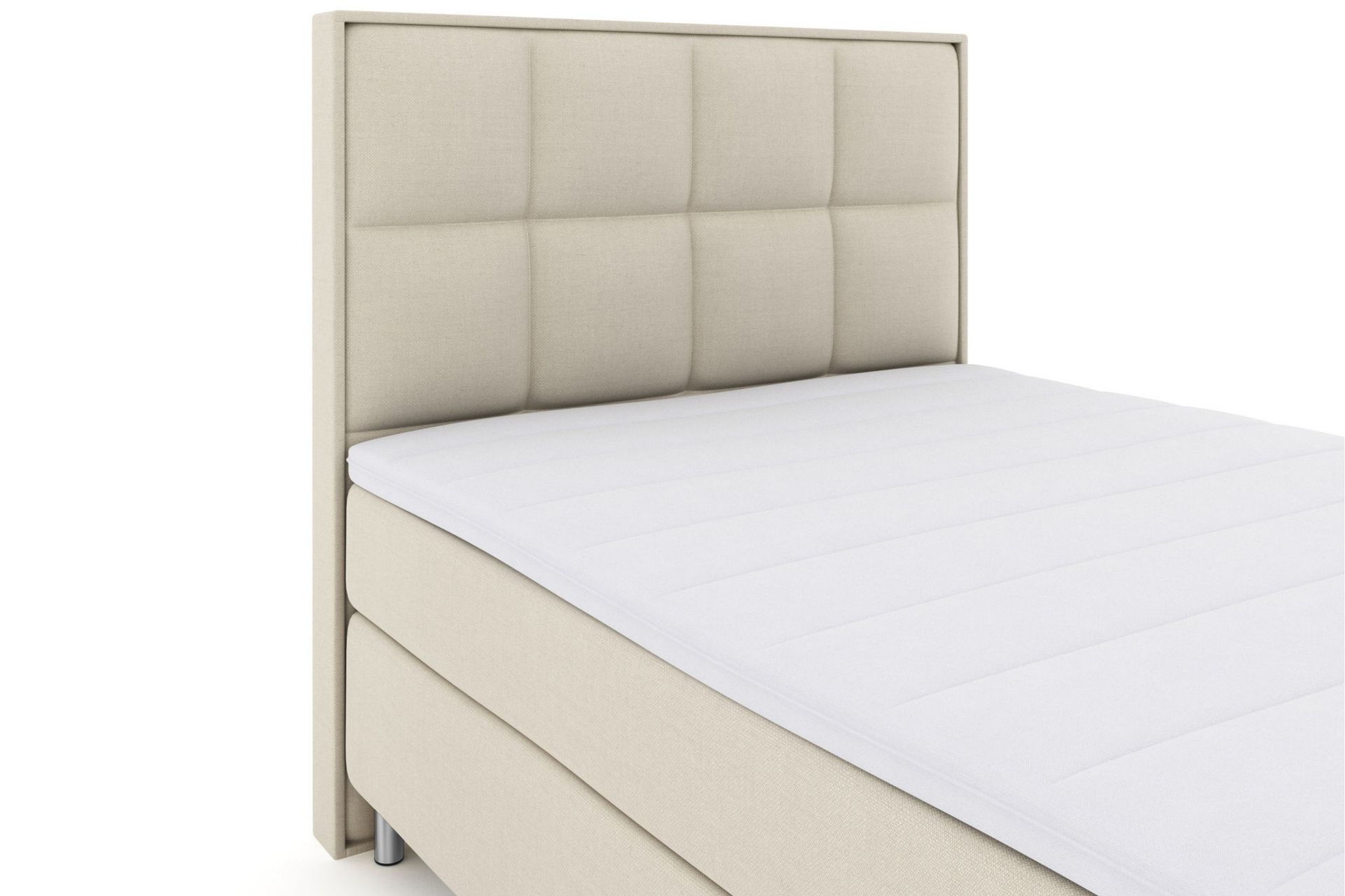 Select No 3 Komplet Sengepakke 160x200 Fast/Medium - Beige/Metal - Møbler - Senge - Komplet sengepakke