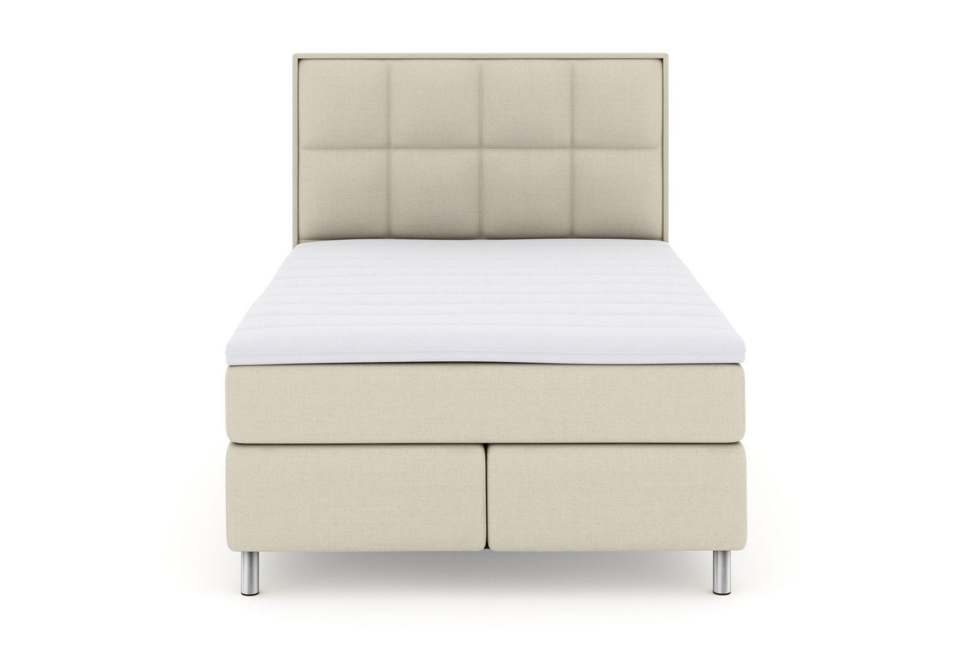 Select No 3 Komplet Sengepakke 160x200 Fast/Medium - Beige/Metal - Møbler - Senge - Komplet sengepakke