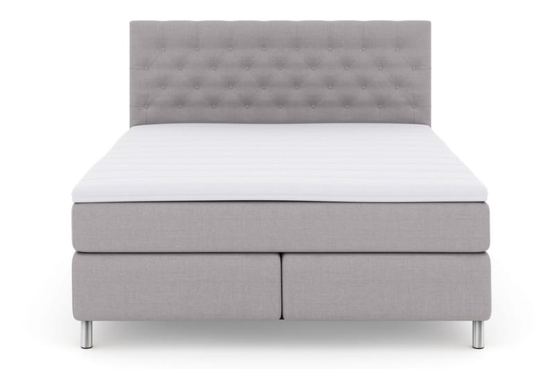 Select No 3 Komplet Sengepakke 160x200 Fast/Medium - Lysegrå/Metal - Møbler - Senge - Komplet sengepakke