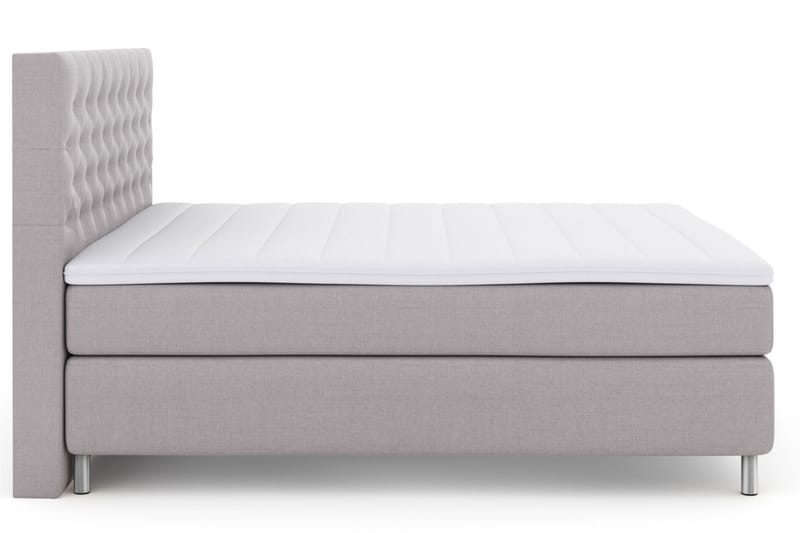 Select No 3 Komplet Sengepakke 160x200 Fast/Medium - Lysegrå/Metal - Møbler - Senge - Komplet sengepakke