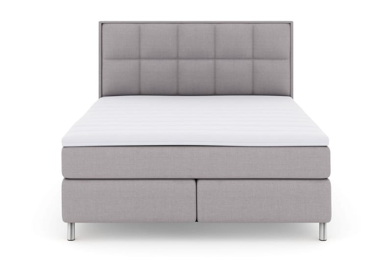Select No 3 Komplet Sengepakke 160x200 Fast/Medium - Lysegrå/Metal - Møbler - Senge - Komplet sengepakke