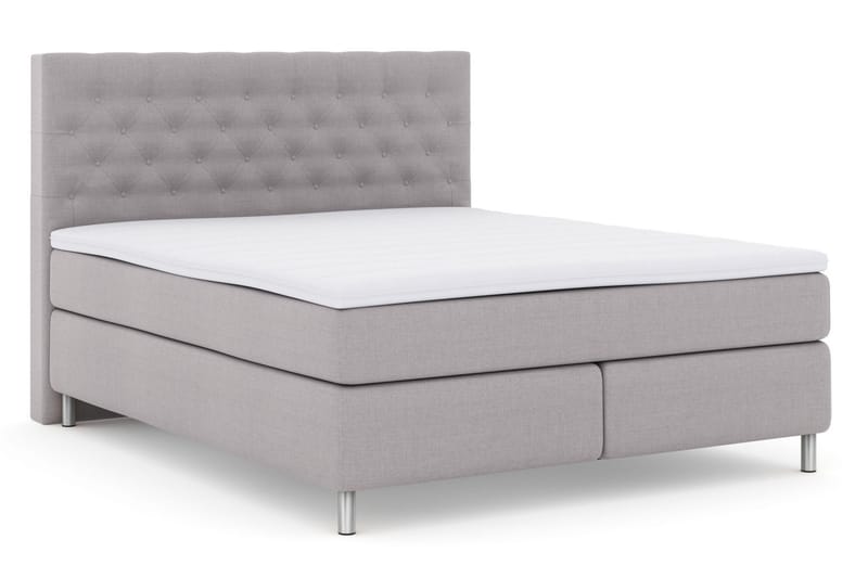 Select No 3 Komplet Sengepakke 160x200 Fast/Medium - Lysegrå/Metal - Møbler - Senge - Komplet sengepakke
