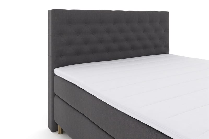 Select No 3 Komplet Sengepakke 160x200 Fast/Medium - Mørkegrå/Kobber - Møbler - Senge - Kontinentalsenge