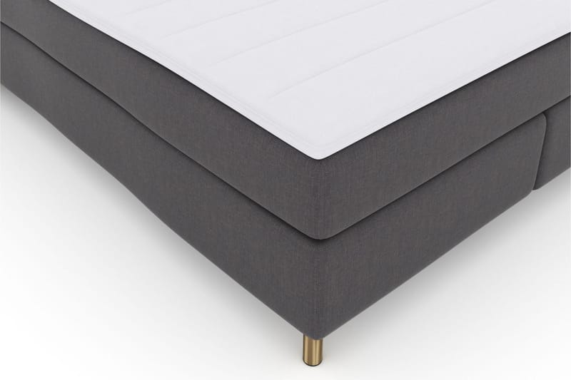 Select No 3 Komplet Sengepakke 160x200 Fast/Medium - Mørkegrå/Kobber - Møbler - Senge - Kontinentalsenge