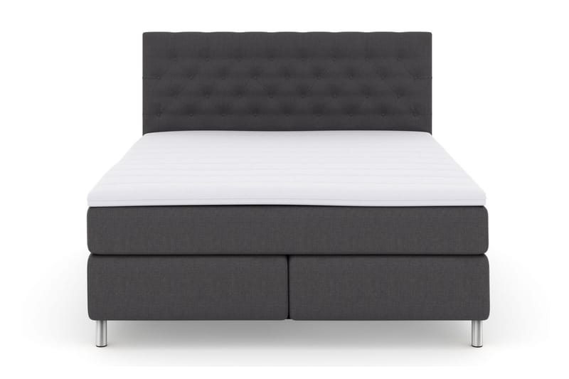 Select No 3 Komplet Sengepakke 160x200 Fast/Medium - Mørkegrå/Metal - Møbler - Senge - Komplet sengepakke