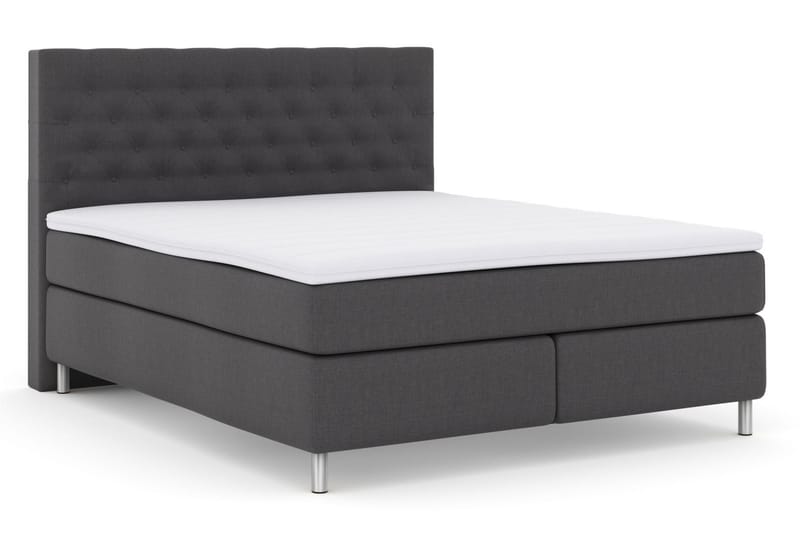 Select No 3 Komplet Sengepakke 160x200 Fast/Medium - Mørkegrå/Metal - Møbler - Senge - Komplet sengepakke
