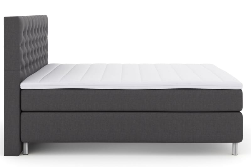 Select No 3 Komplet Sengepakke 160x200 Fast/Medium - Mørkegrå/Metal - Møbler - Senge - Komplet sengepakke