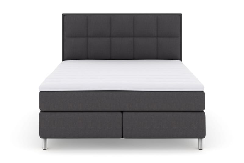 Select No 3 Komplet Sengepakke 160x200 Fast/Medium - Mørkegrå/Metal - Komplet sengepakke - Kontinentalsenge - Dobbeltsenge