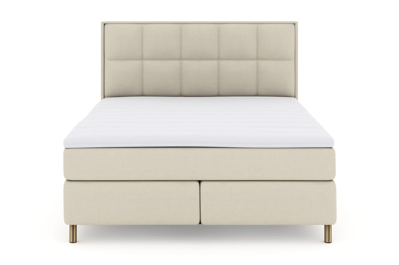 Select No 3 Komplet Sengepakke 180x200 Fast - Beige/Kobber - Møbler - Senge - Komplet sengepakke