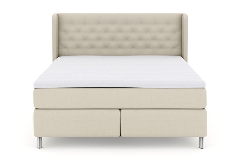 Select No 3 Komplet Sengepakke 180x200 Fast - Beige/Metal - Møbler - Senge - Komplet sengepakke
