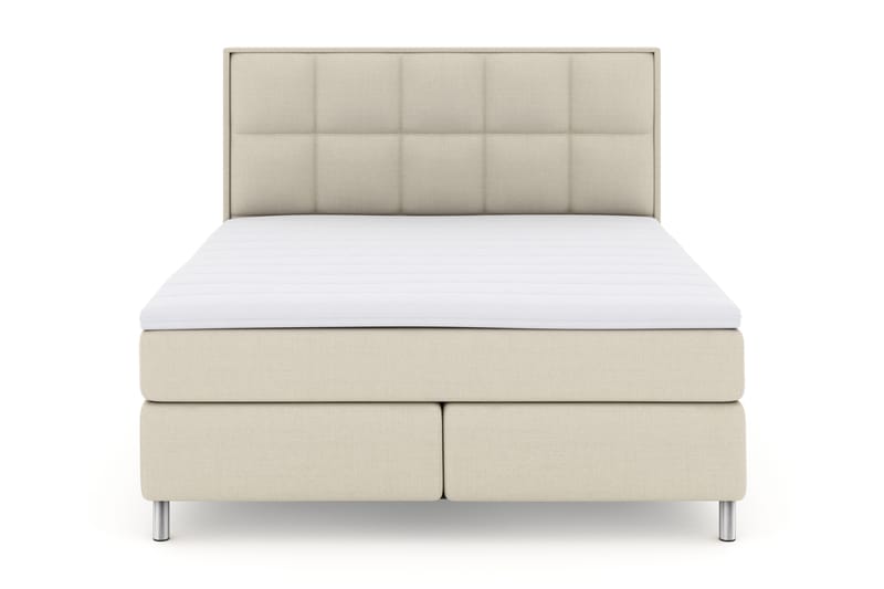 Select No 3 Komplet Sengepakke 180x200 Fast - Beige/Metal - Møbler - Senge - Komplet sengepakke