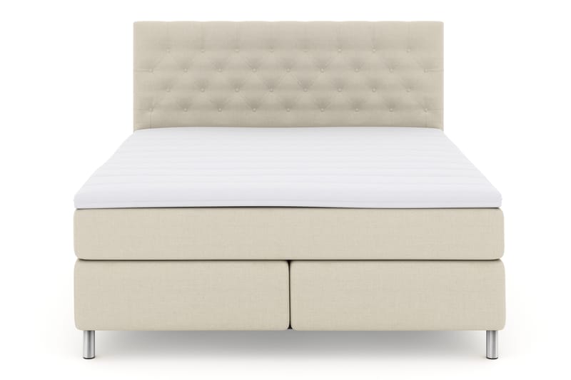 Select No 3 Komplet Sengepakke 180x200 Fast - Beige/Metal - Møbler - Senge - Komplet sengepakke