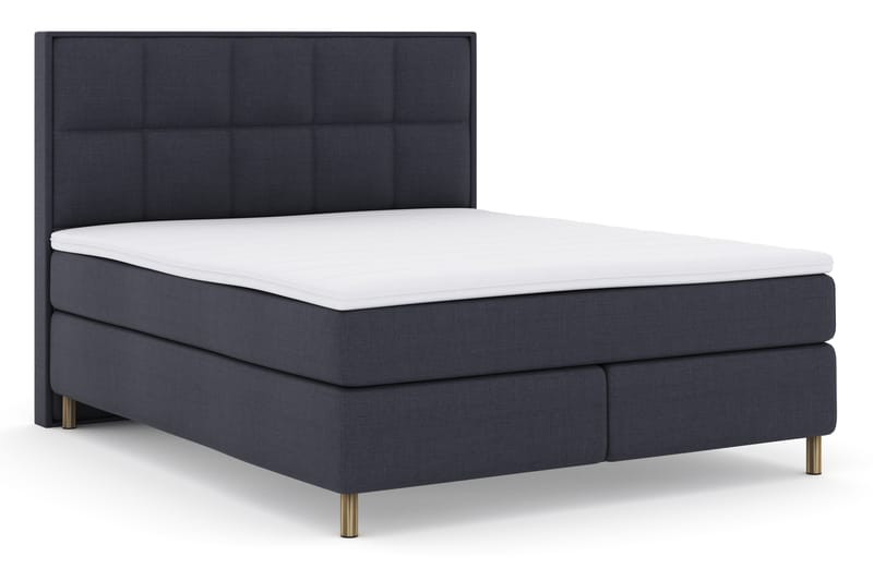 Select No 3 Komplet Sengepakke 180x200 Fast - Blå/Kobber - Møbler - Senge - Komplet sengepakke