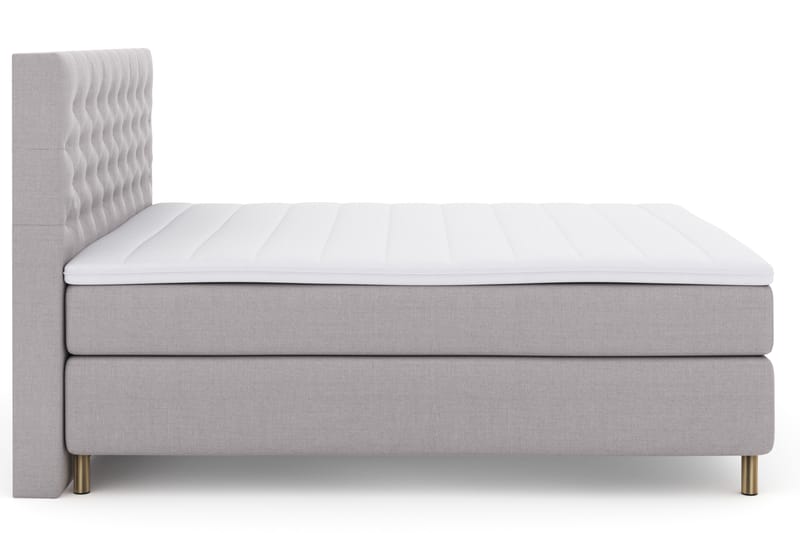 Select No 3 Komplet Sengepakke 180x200 Fast - Lysegrå/Kobber - Møbler - Senge - Komplet sengepakke