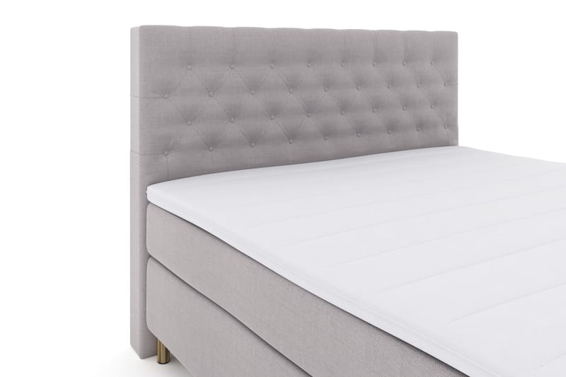 Select No 3 Komplet Sengepakke 180x200 Fast - Lysegrå/Kobber - Møbler - Senge - Komplet sengepakke