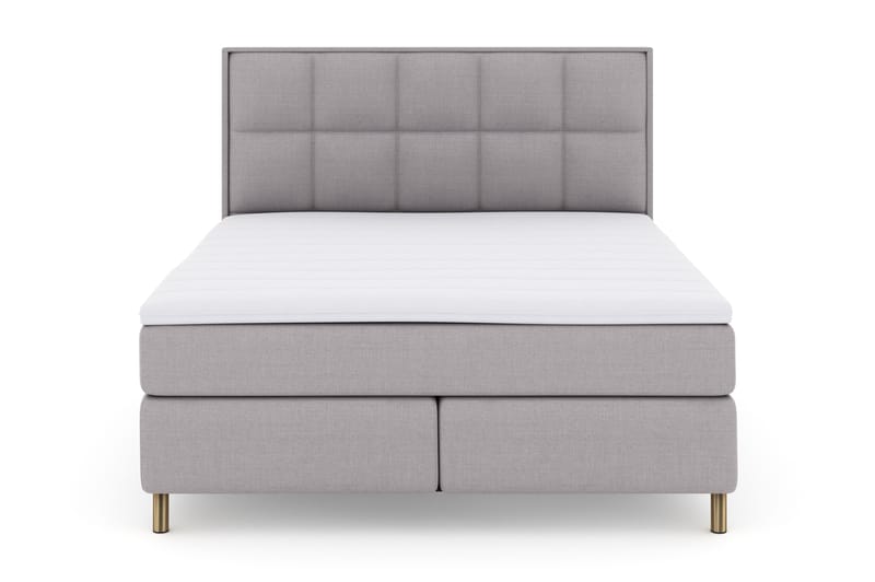 Select No 3 Komplet Sengepakke 180x200 Fast - Lysegrå/Kobber - Møbler - Senge - Komplet sengepakke