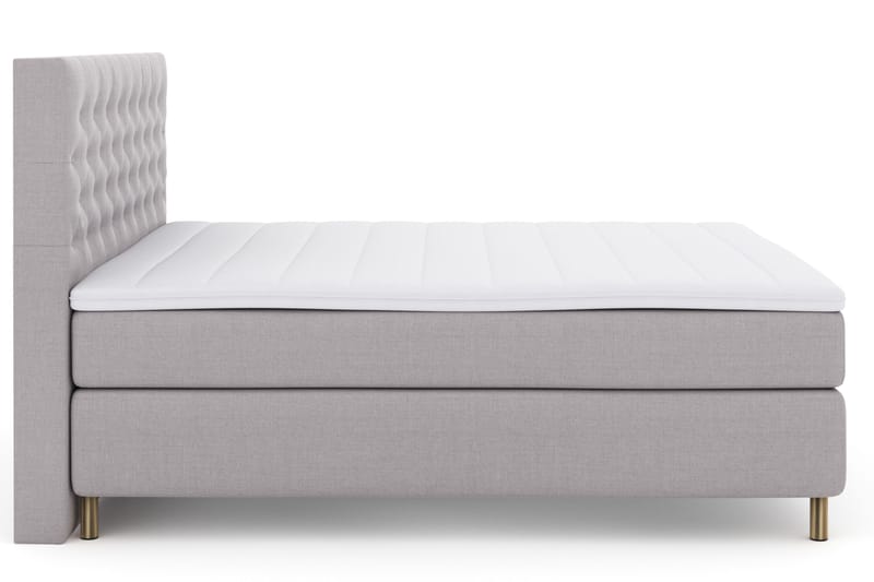 Select No 3 Komplet Sengepakke 180x200 Fast - Lysegrå/Kobber - Møbler - Senge - Kontinentalsenge