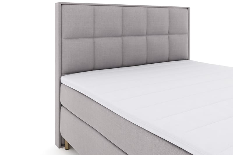 Select No 3 Komplet Sengepakke 180x200 Fast - Lysegrå/Kobber - Møbler - Senge - Komplet sengepakke