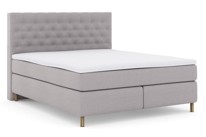 Select No 3 Komplet Sengepakke 180x200 Fast - Lysegrå/Kobber - Møbler - Senge - Komplet sengepakke