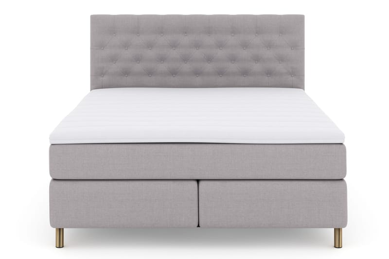 Select No 3 Komplet Sengepakke 180x200 Fast - Lysegrå/Kobber - Møbler - Senge - Kontinentalsenge