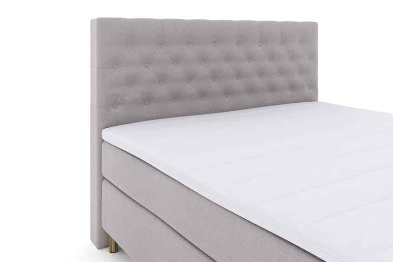 Select No 3 Komplet Sengepakke 180x200 Fast - Lysegrå/Kobber - Møbler - Senge - Kontinentalsenge