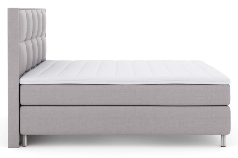 Select No 3 Komplet Sengepakke 180x200 Fast - Lysegrå/Metal - Møbler - Senge - Komplet sengepakke
