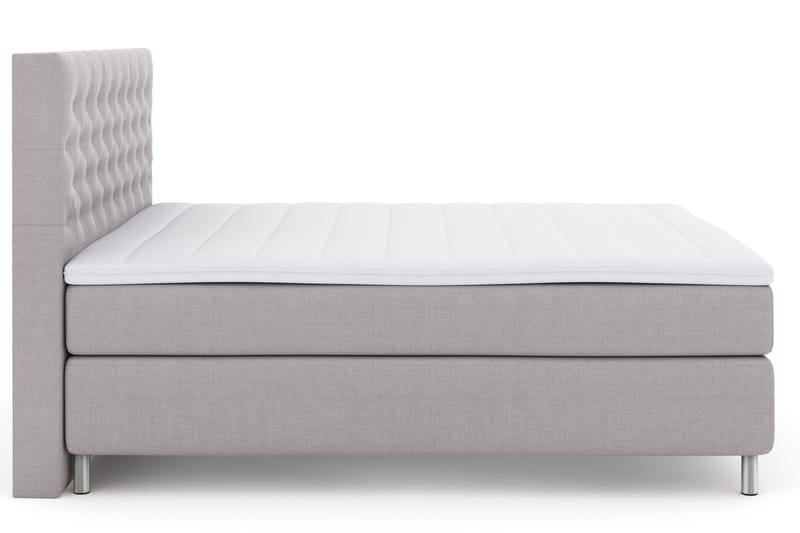 Select No 3 Komplet Sengepakke 180x200 Fast - Lysegrå/Metal - Møbler - Senge - Komplet sengepakke