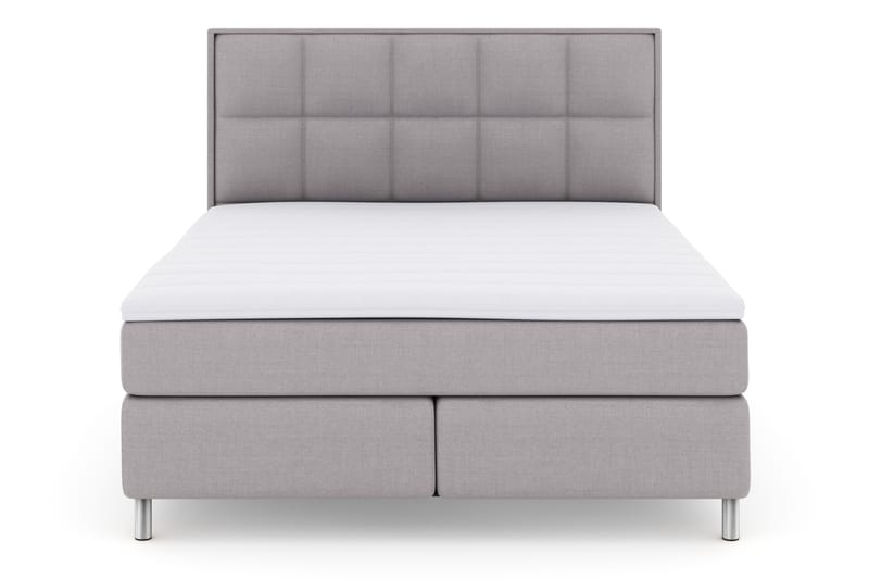 Select No 3 Komplet Sengepakke 180x200 Fast - Lysegrå/Metal - Møbler - Senge - Komplet sengepakke