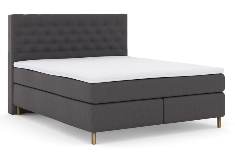 Select No 3 Komplet Sengepakke 180x200 Fast - Mørkegrå/Kobber - Møbler - Senge - Kontinentalsenge