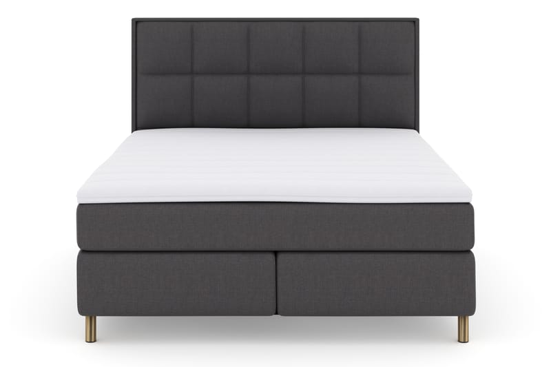 Select No 3 Komplet Sengepakke 180x200 Fast - Mørkegrå/Kobber - Møbler - Senge - Komplet sengepakke