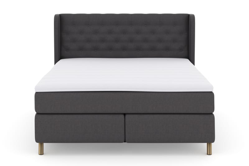 Select No 3 Komplet Sengepakke 180x200 Fast - Mørkegrå/Kobber - Møbler - Senge - Komplet sengepakke