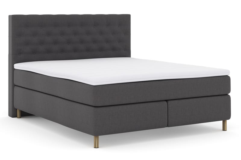 Select No 3 Komplet Sengepakke 180x200 Fast - Mørkegrå/Kobber - Møbler - Senge - Komplet sengepakke
