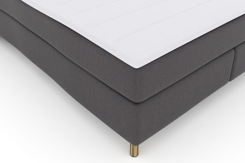 Select No 3 Komplet Sengepakke 180x200 Fast - Mørkegrå/Kobber - Møbler - Senge - Komplet sengepakke