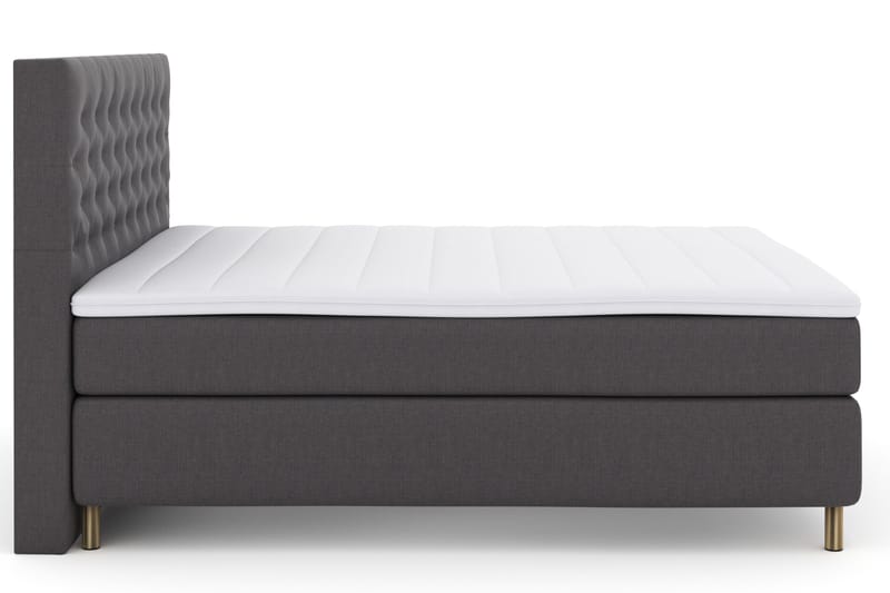 Select No 3 Komplet Sengepakke 180x200 Fast - Mørkegrå/Kobber - Møbler - Senge - Kontinentalsenge