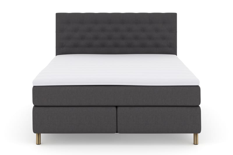 Select No 3 Komplet Sengepakke 180x200 Fast - Mørkegrå/Kobber - Møbler - Senge - Komplet sengepakke