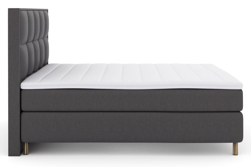 Select No 3 Komplet Sengepakke 180x200 Fast - Mørkegrå/Kobber - Møbler - Senge - Komplet sengepakke