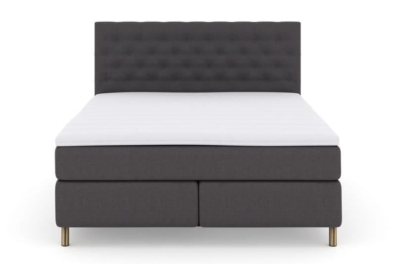 Select No 3 Komplet Sengepakke 180x200 Fast - Mørkegrå/Kobber - Møbler - Senge - Kontinentalsenge