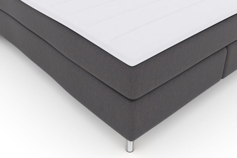 Select No 3 Komplet Sengepakke 180x200 Fast - Mørkegrå/Metal - Møbler - Senge - Komplet sengepakke