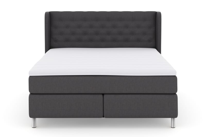 Select No 3 Komplet Sengepakke 180x200 Fast - Mørkegrå/Metal - Møbler - Senge - Komplet sengepakke