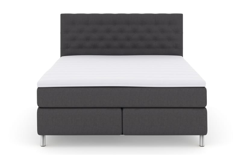 Select No 3 Komplet Sengepakke 180x200 Fast - Mørkegrå/Metal - Møbler - Senge - Komplet sengepakke
