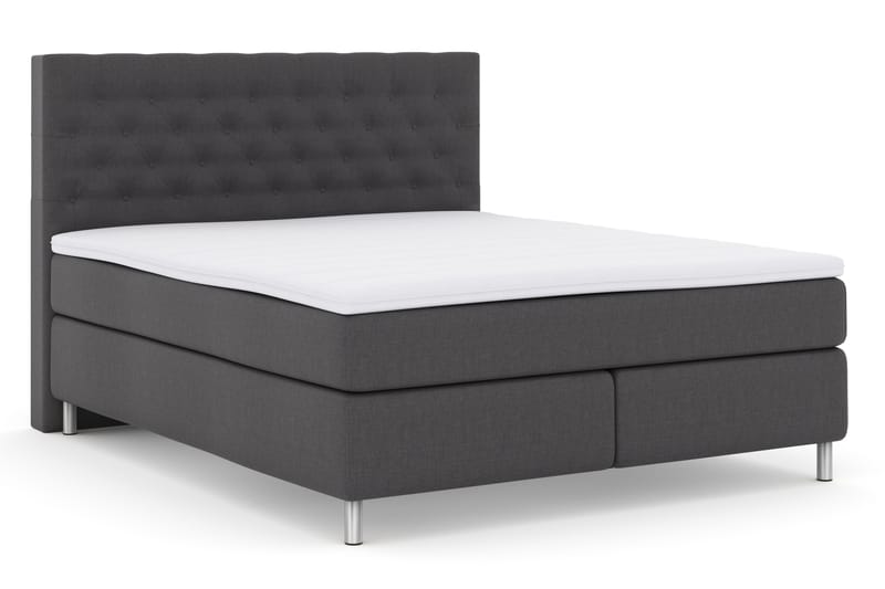 Select No 3 Komplet Sengepakke 180x200 Fast - Mørkegrå/Metal - Møbler - Senge - Komplet sengepakke