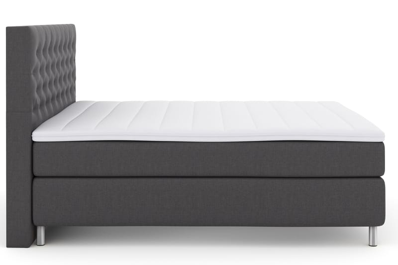 Select No 3 Komplet Sengepakke 180x200 Fast - Mørkegrå/Metal - Møbler - Senge - Komplet sengepakke
