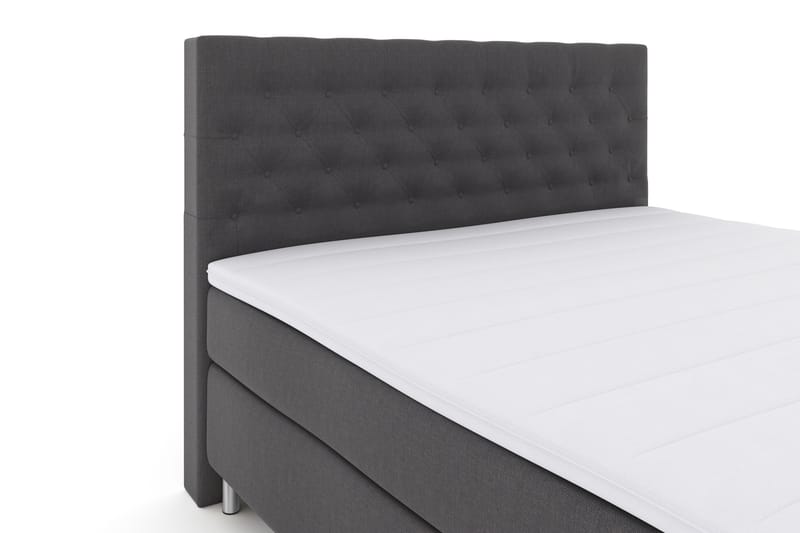 Select No 3 Komplet Sengepakke 180x200 Fast - Mørkegrå/Metal - Møbler - Senge - Komplet sengepakke