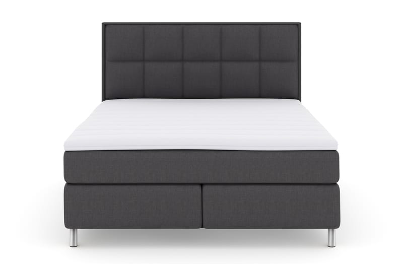Select No 3 Komplet Sengepakke 180x200 Fast - Mørkegrå/Metal - Møbler - Senge - Komplet sengepakke